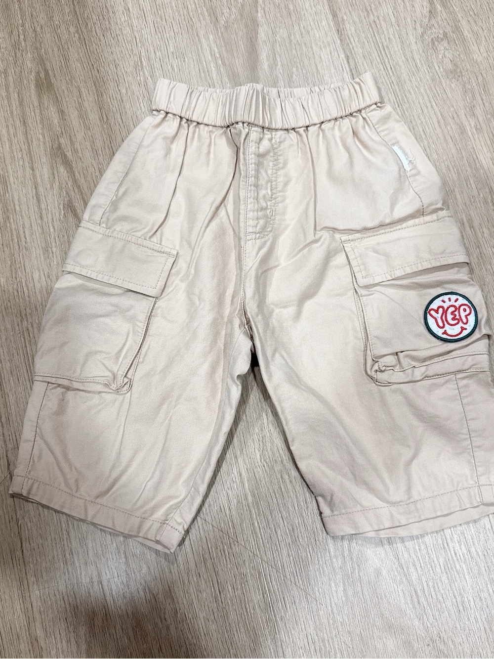 Kids Cargo Shorts - Beige